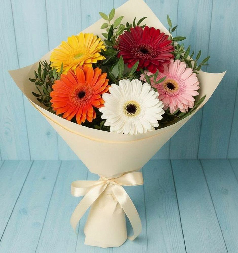 Букет цветов из: Герберы в Уни