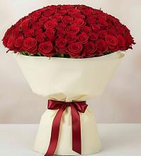 Букет 101 Красная роза Милано в Уни