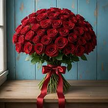 Букет Красные розы Блэк Меджик в Уни