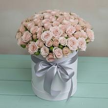 Цветочная композиция из Розы в шляпной коробке в Уни