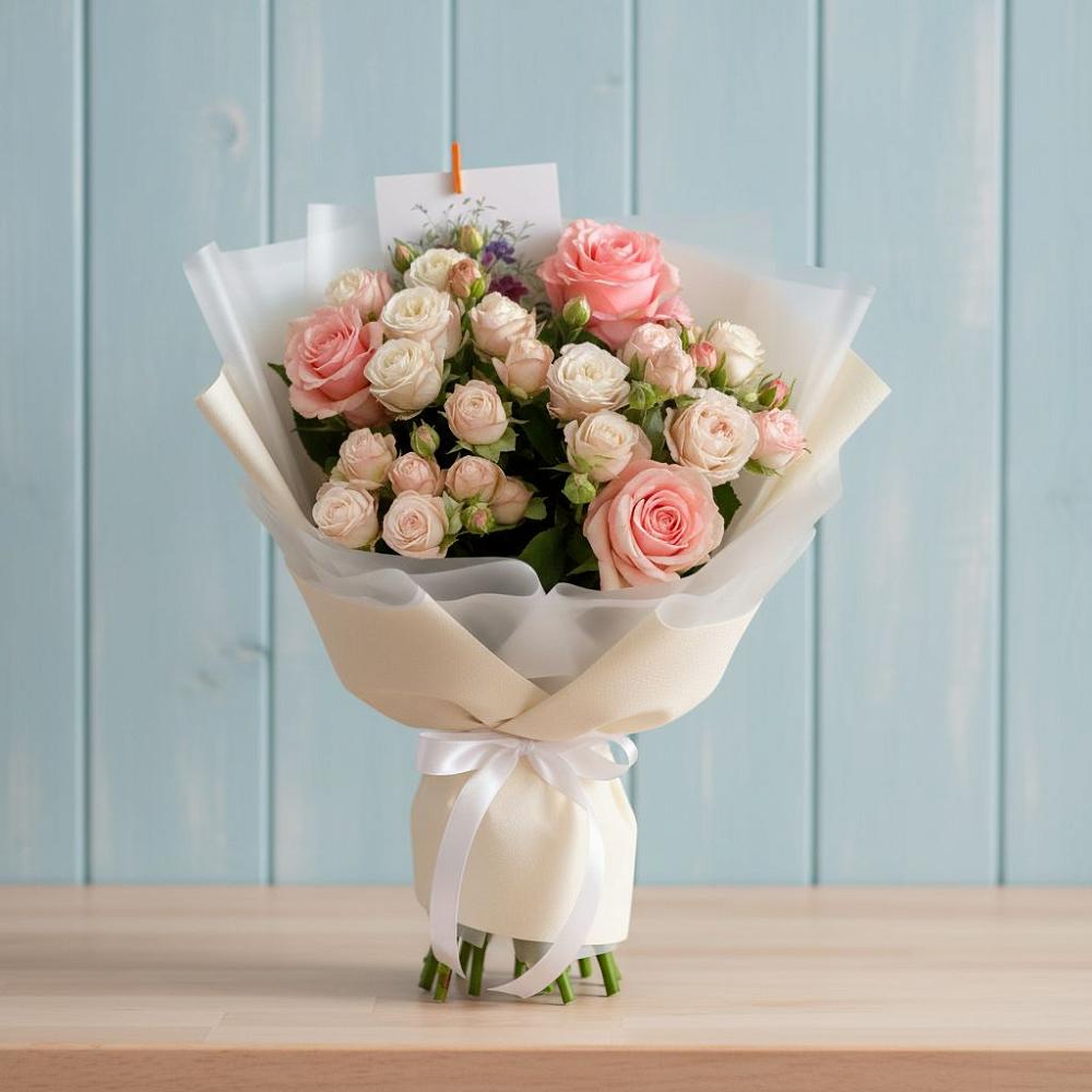 Букет цветов из: Розы в Уни