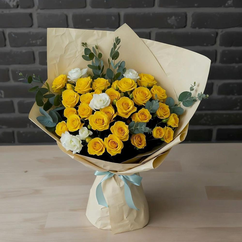 Букет цветов из: Розы в Уни