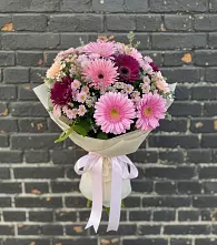 Букет цветов из:  Герберы и Хризантемы в Уни