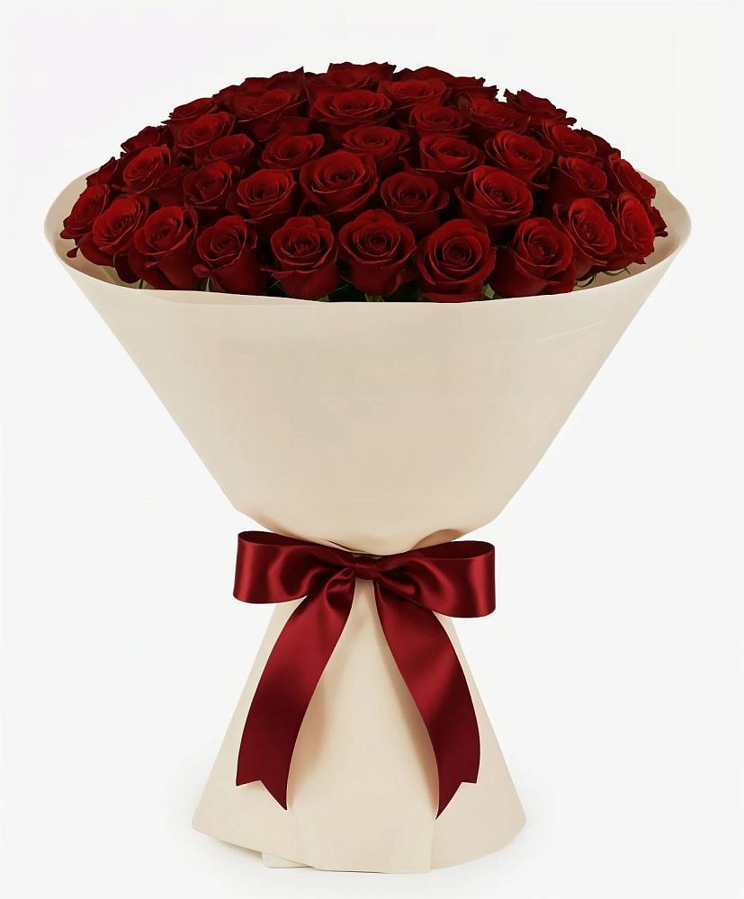 Букет 101 Бордовая роза Блэк Бакарра в Уни