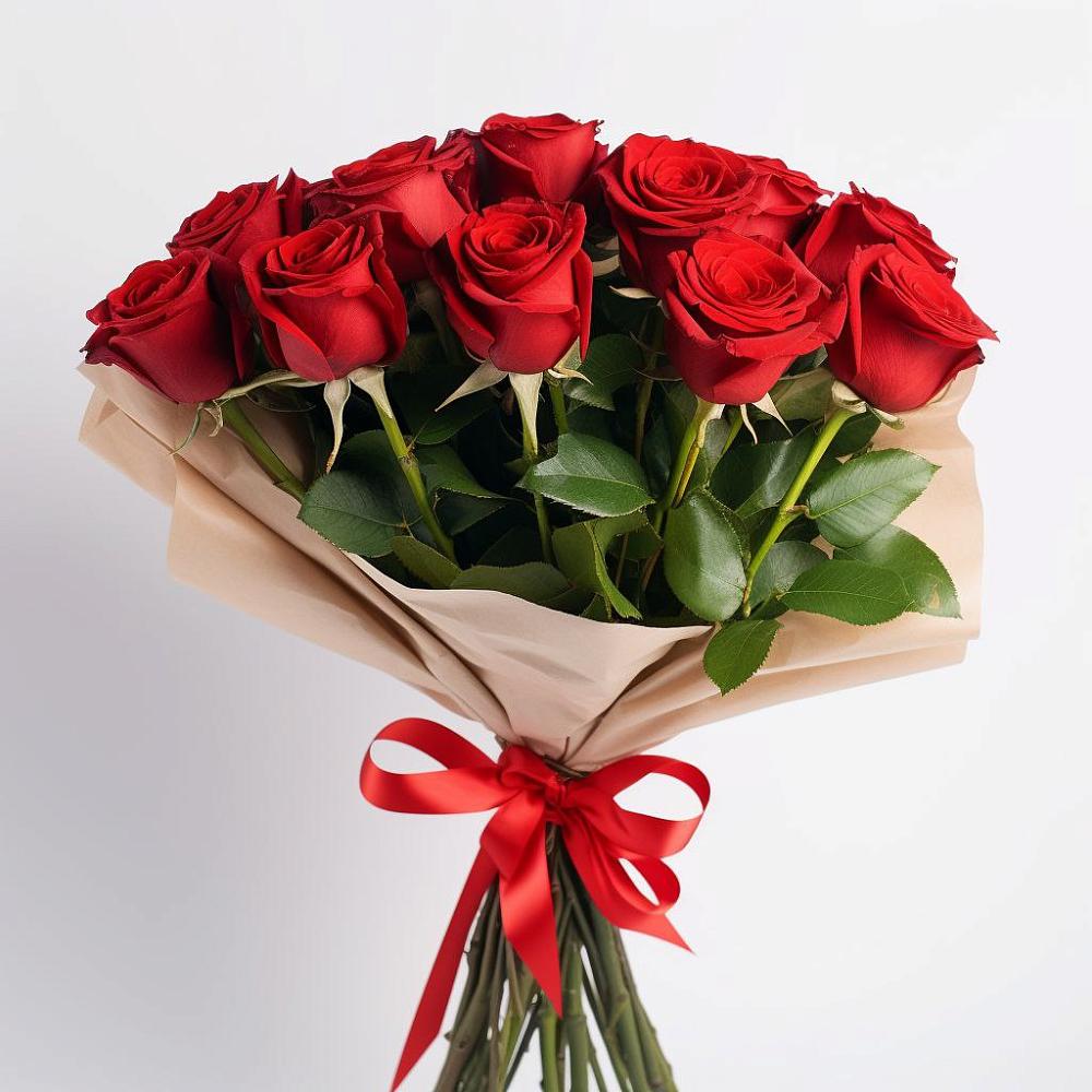 Букет 11 Красных роз Эдлесс Лав в Уни